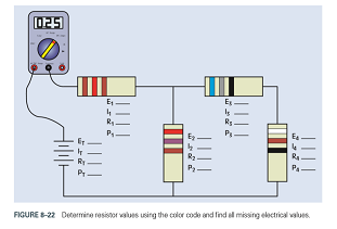 Chapter 8, Problem 4RQ, Refer to the circuit shown in Figure 6-22. The circuit has an applied voltage of 24 V and the 