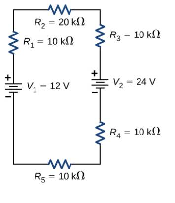 Chapter 10, Problem 36P, Consider the circuit shown below, (a) Find the voltage across each resistor. (b)What is the power 