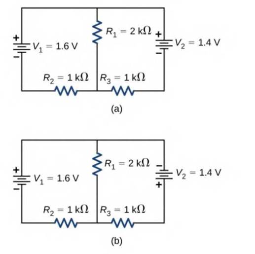 Chapter 10, Problem 37P, Consider the circuits shown below, (a) What is the current through each resistor in part (a)? (b) 