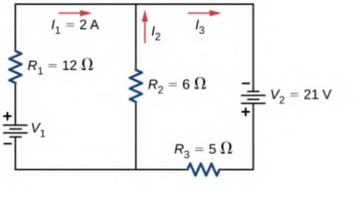 Chapter 10, Problem 38P, Consider the circuit shown below. Find V1,I2, and I3. 