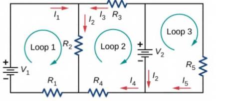 Chapter 10, Problem 42P, Consider the circuit shown below. Write the three loop equations for the loops shown. 