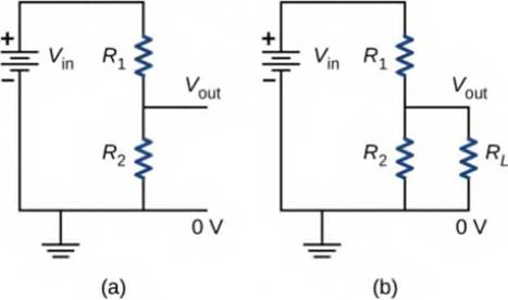 Chapter 10, Problem 72AP, The rather simple circuit shown below is known as a voltage divider. The symbol consisting of three 