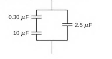 Chapter 8, Problem 36P, Find the equivalent capacitance of the combination of series and parallel capacitors shown below. 