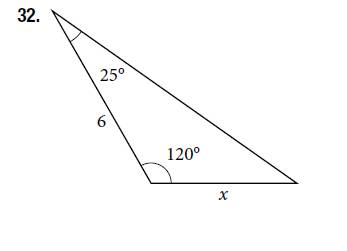 Chapter 10.1, Problem 32SE, For the following exercises, find the length of side x. Round to the nearest tenth. 