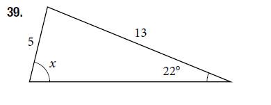 Chapter 10.1, Problem 39SE, For the following exercises, find the length of side x. Round to the nearest tenth. 