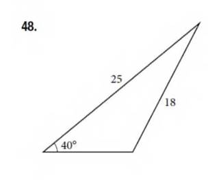 Chapter 10.1, Problem 48SE, For the following exercises, find the area of each triangle. Round each answer to the nearest tenth 