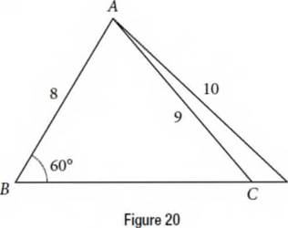 Chapter 10.1, Problem 52SE, Find in ADC in Figure 20. Round to the nearest tenth. 