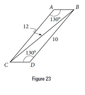 Chapter 10.1, Problem 55SE, Find AB in the parallelogram shown in Figure 23. 