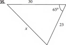 Chapter 10.2, Problem 35SE, For the following exercises, find the length of side x. Round to the nearest tenth. 