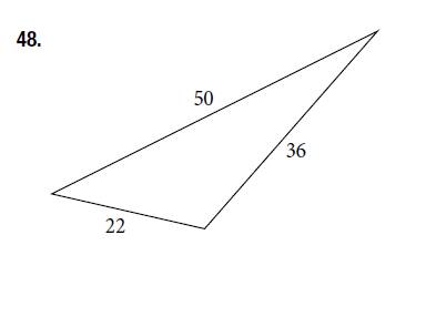 Chapter 10.2, Problem 48SE, For the following exercises, find the area of the triangle. Round to the nearest hundredth 