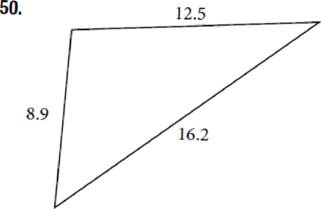 Chapter 10.2, Problem 50SE, For the following exercises, find the area of the triangle. Round to the nearest hundredth 