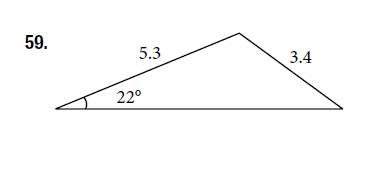 Chapter 10.2, Problem 59SE, For the following exercises, find the area of the triangle. 