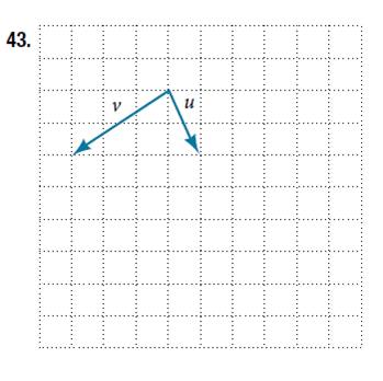 Chapter 10.8, Problem 43SE, For the following exercises, use the vectors shown to sketch 2u + v. 