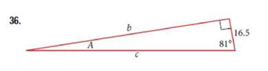 Chapter 7.2, Problem 36SE, For the following exercises, use a calculator to find the length of each side to four decimal 