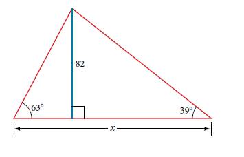 Chapter 7.2, Problem 42SE, Find x. 