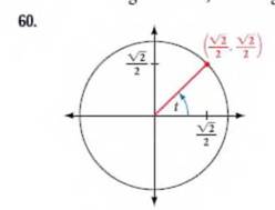 Chapter 7.3, Problem 60SE, For the following exercises, use the given point on the unit circle to find the value of the sine 