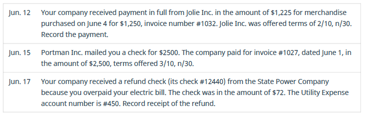 Chapter 7, Problem 7EA, Record the following transactions in the cash receipts journal. 